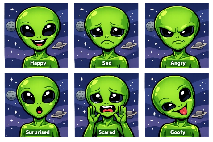 Alien: Facial Expressions with Blendshapes
